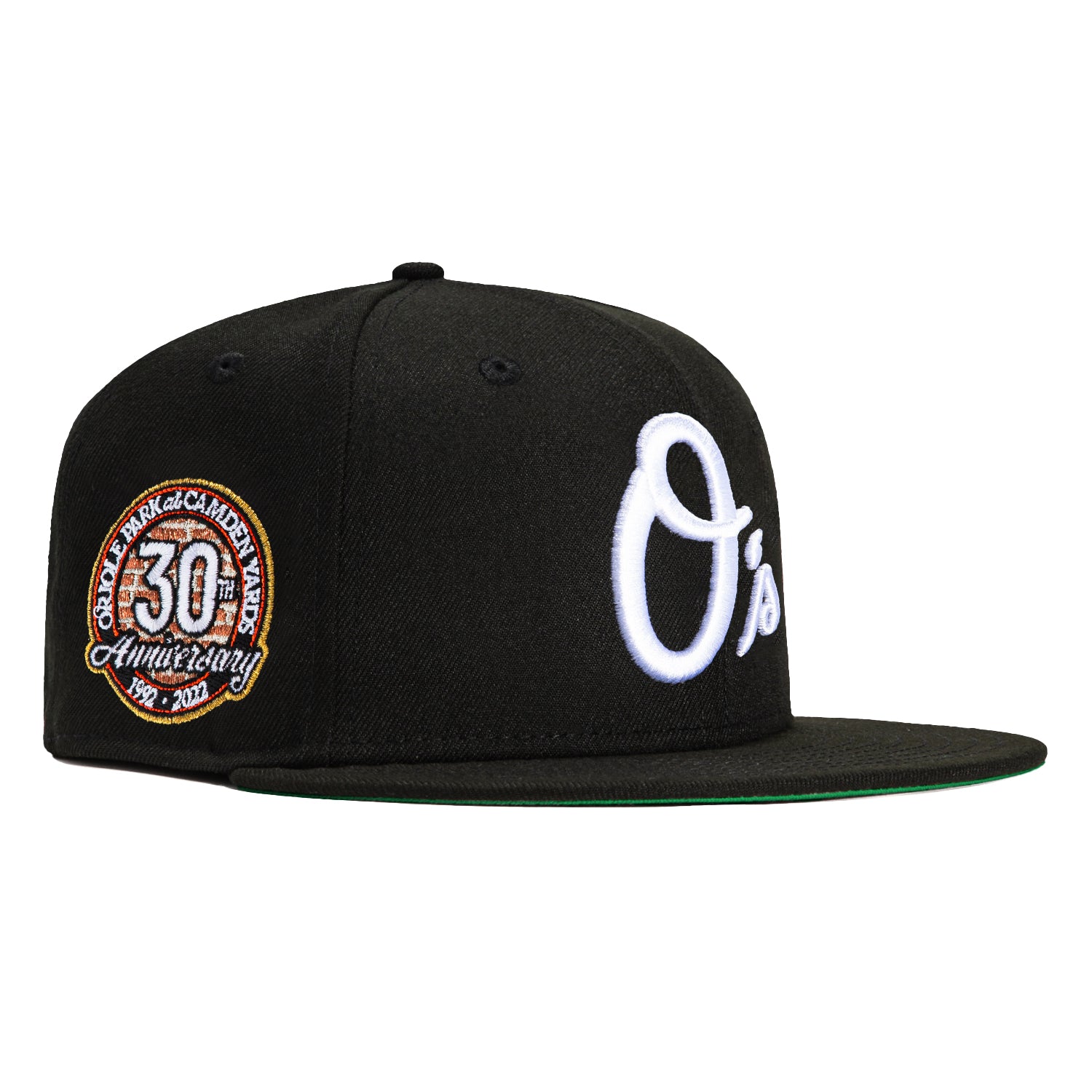 New Era 59Fifty Baltimore Orioles 30th Anniversary Stadium Patch Alternate Hat - Black & White | MLB Baseball Cap for Fans & Collectors | Game Day, Sports Events & Casual Wear