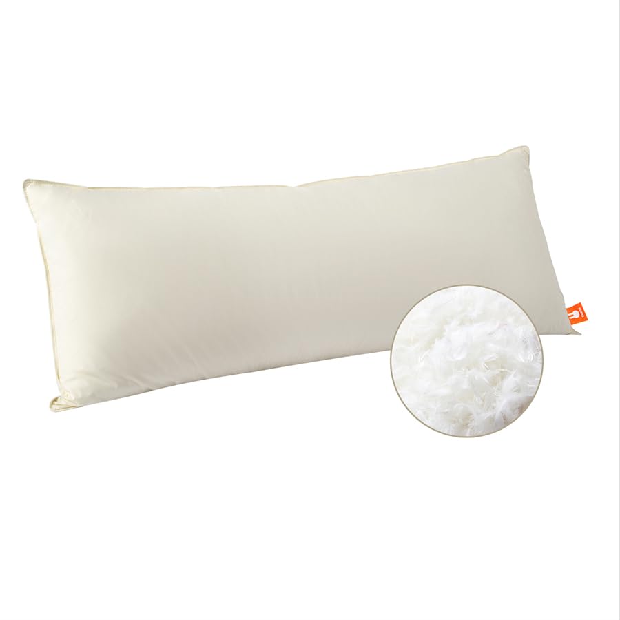 Premium Firm Goose Down Body Pillow for Adults - 20