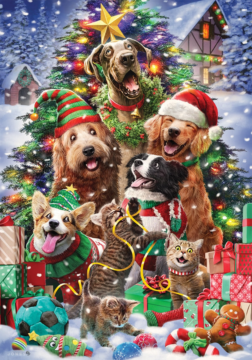 12 x 18 Inch Cats and Dogs Tree Garden Flag - Outdoor Decorative Yard Banner for Pet Lovers - Perfect for Front Yard, Garden, or Patio Decor