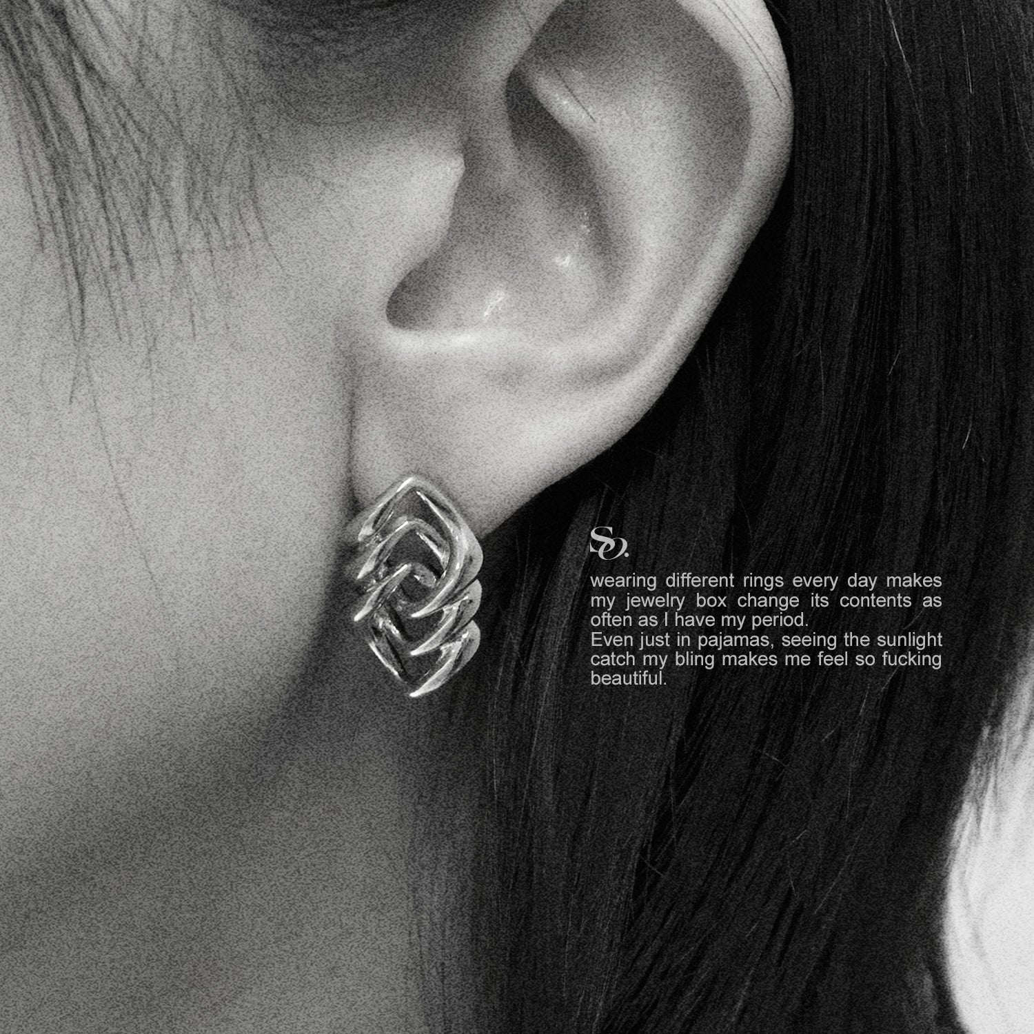 SlackOff Sterling Silver Wrapped Earrings for Women - Elegant & Durable Jewelry for Everyday Wear, Parties & Gifts