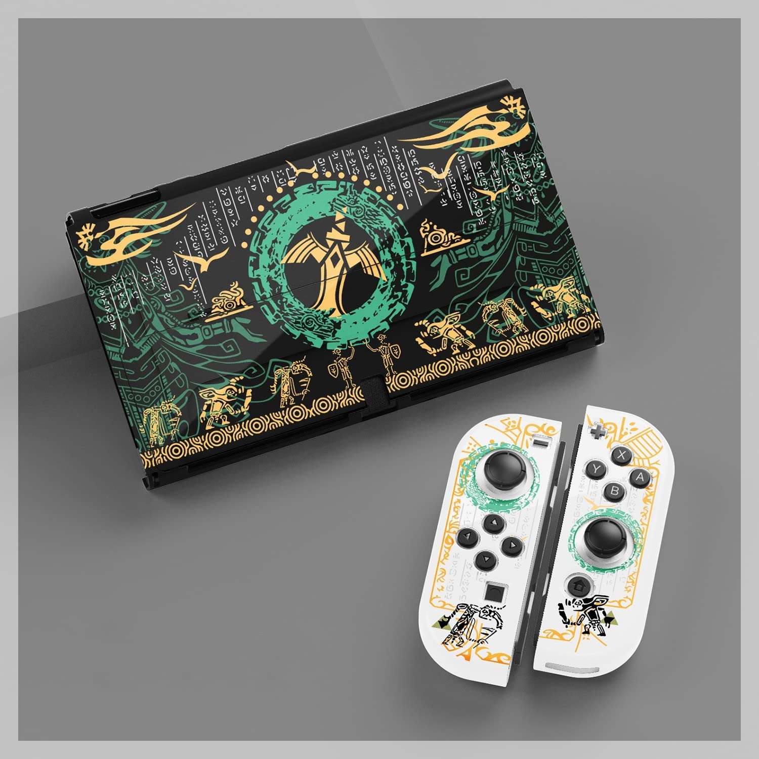 Shockproof Protective Case for Nintendo Switch OLED - Dockable Cover with Scratch-Resistant Shell & Silicone Skin Set | Compatible with Joy-Con | Perfect for Gaming, Travel & Home Entertainment