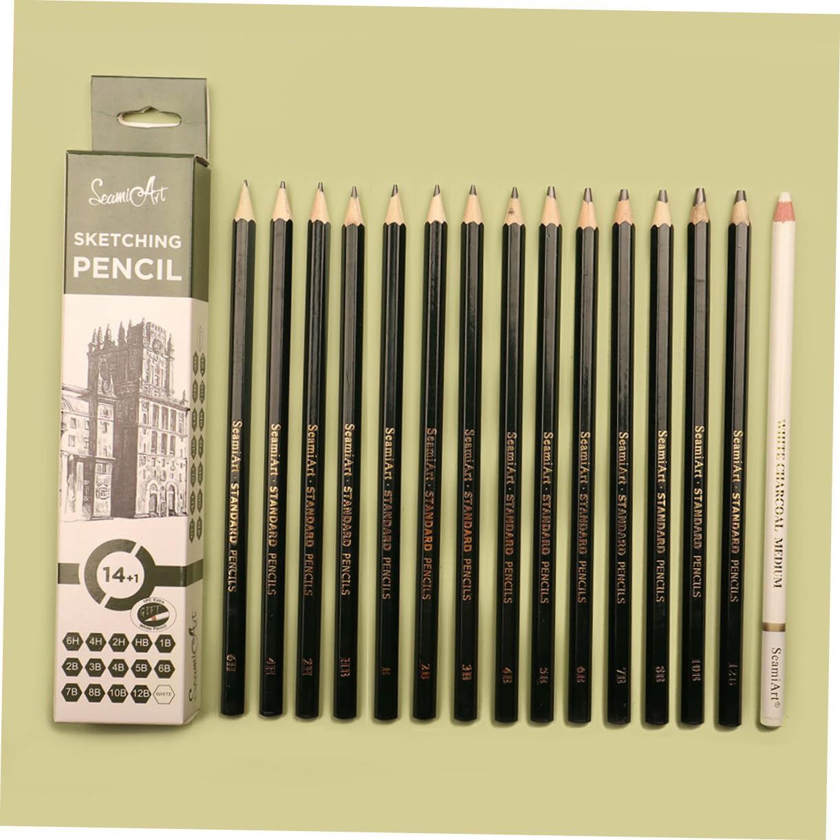 HOODANCOS 30-Piece Sketch Pencil Set - Premium Art Drawing Pencils for Kids & Beginners - Wooden Pencils for Sketching, Shading & Coloring - Perfect for School, Art Class & Home Creativity
