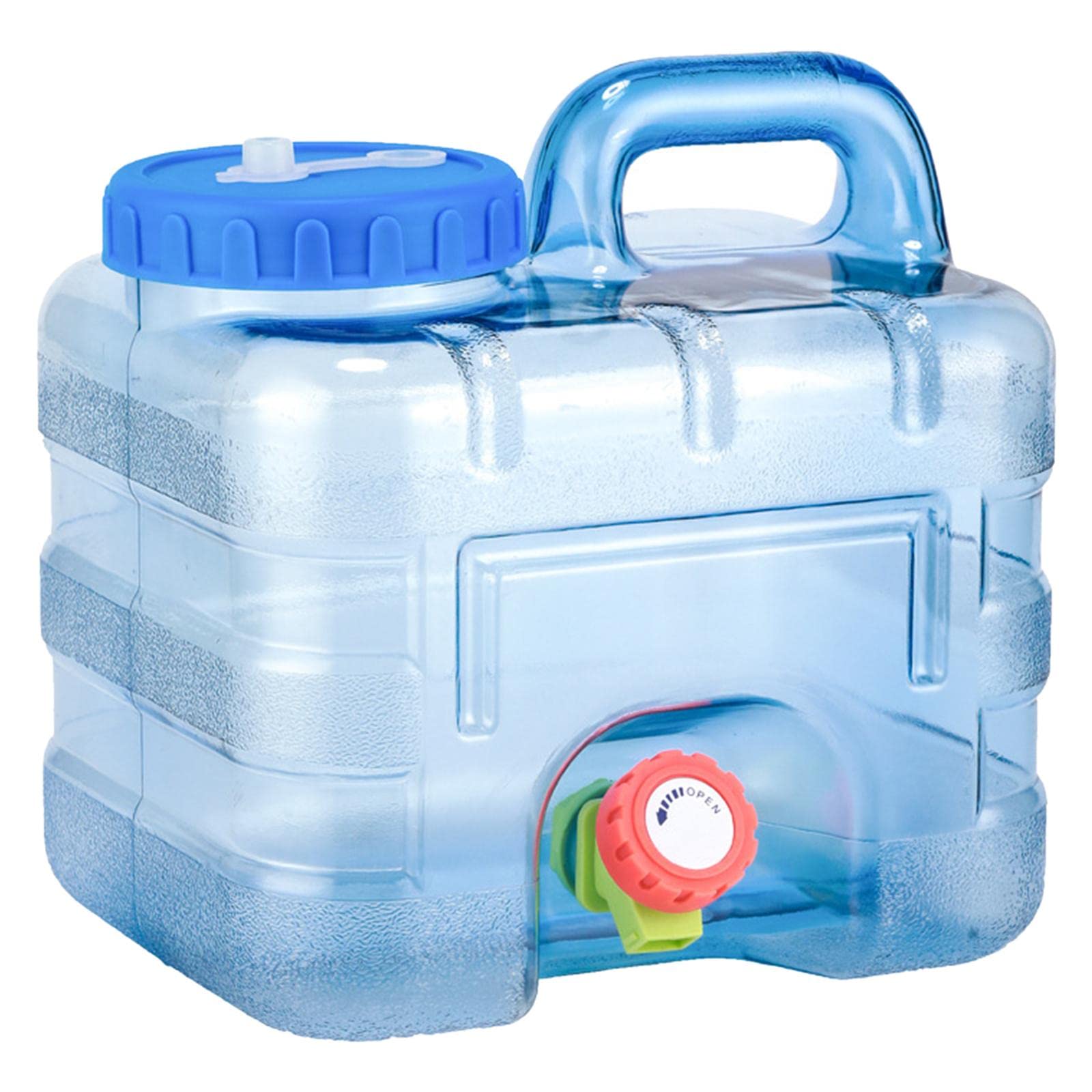 Menolana 5 Gallon Water Storage Container with Faucet - Portable Large Water Tank for Camping, Hiking, Picnic, Emergency Preparedness & Home Use - BPA Free Outdoor Water Jug for Car Travel & Disaster Survival Kit