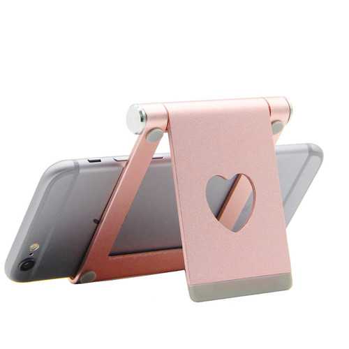 Premium Aluminum Alloy Adjustable Phone Stand - Anti-Slip Multi-Angle Desktop Mobile Phone Holder for iPhone, Samsung, iPad - Perfect for Work, Video Calls & Hands-Free Viewing