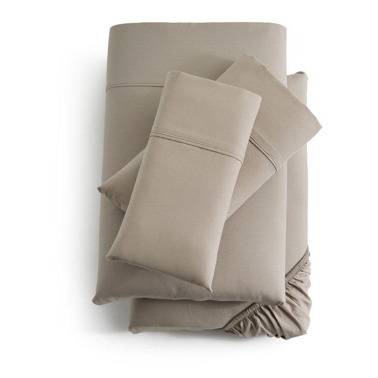 Premium Woven Microfiber Driftwood Queen Sheet Set - Soft Breathable Bedding for All Seasons - Perfect for Master Bedroom, Guest Room & Vacation Homes