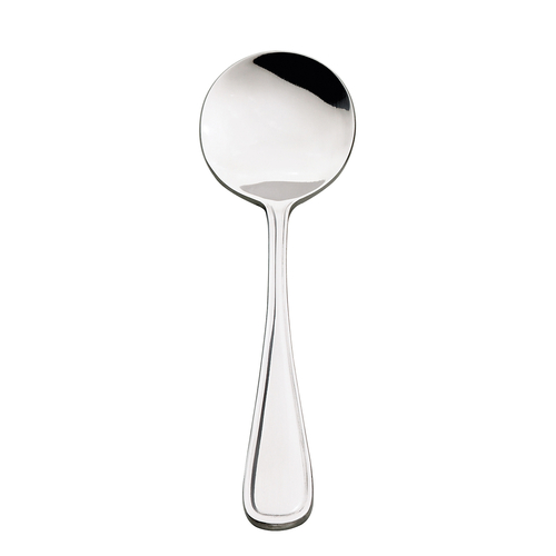 Browne Celine Bouillon Spoon Set of 12 - Premium Stainless Steel Soup Spoons for Fine Dining, Restaurants & Home Use