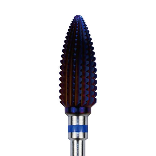 Purple Coated C & I Tapered Tornado & Texas Tornado Nail Drill Bit for Professional Nail Drill Machine - Perfect for Acrylic Nails, Gel Extensions & Salon Manicures