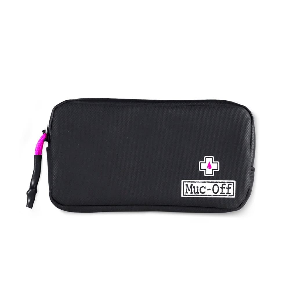Muc-Off Waterproof Bike Essentials Case - Black Cycling Phone Pouch with Zipper for Storing Phone, Tools & Accessories | Perfect for Mountain Biking, Commuting & Outdoor Adventures