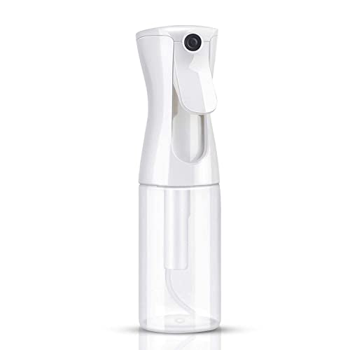 Sabhani 12oz/300ml Fine Mist Spray Bottle - Continuous Empty Hair & Plant Water Sprayer for Styling, Hydration, Cleaning & Skin Care | Perfect for Salon, Home, Garden & Travel (1 Pack)