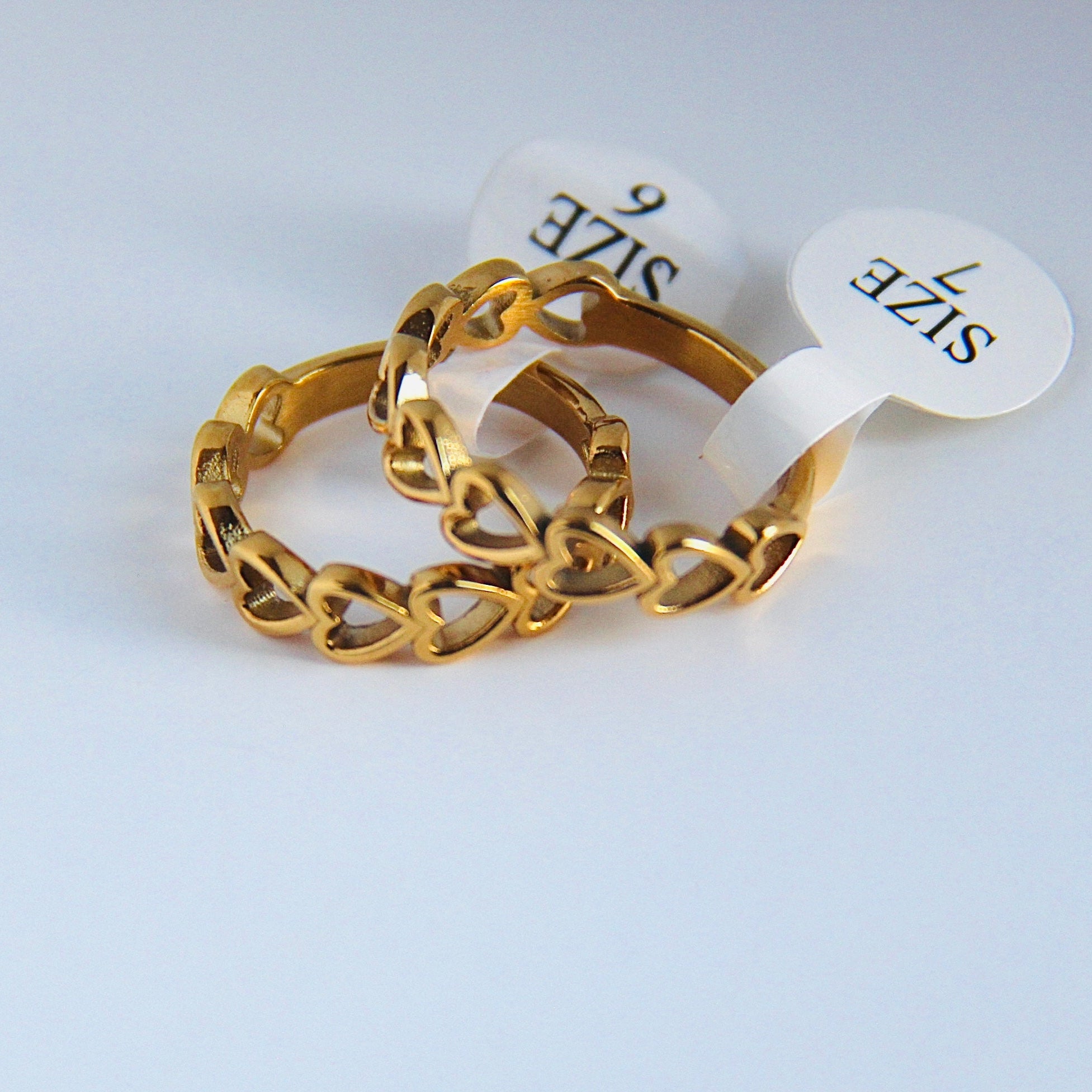 Elegant Gold Plated Heart Ring for Women - Romantic Gift for Valentine's Day, Anniversary & Special Occasions