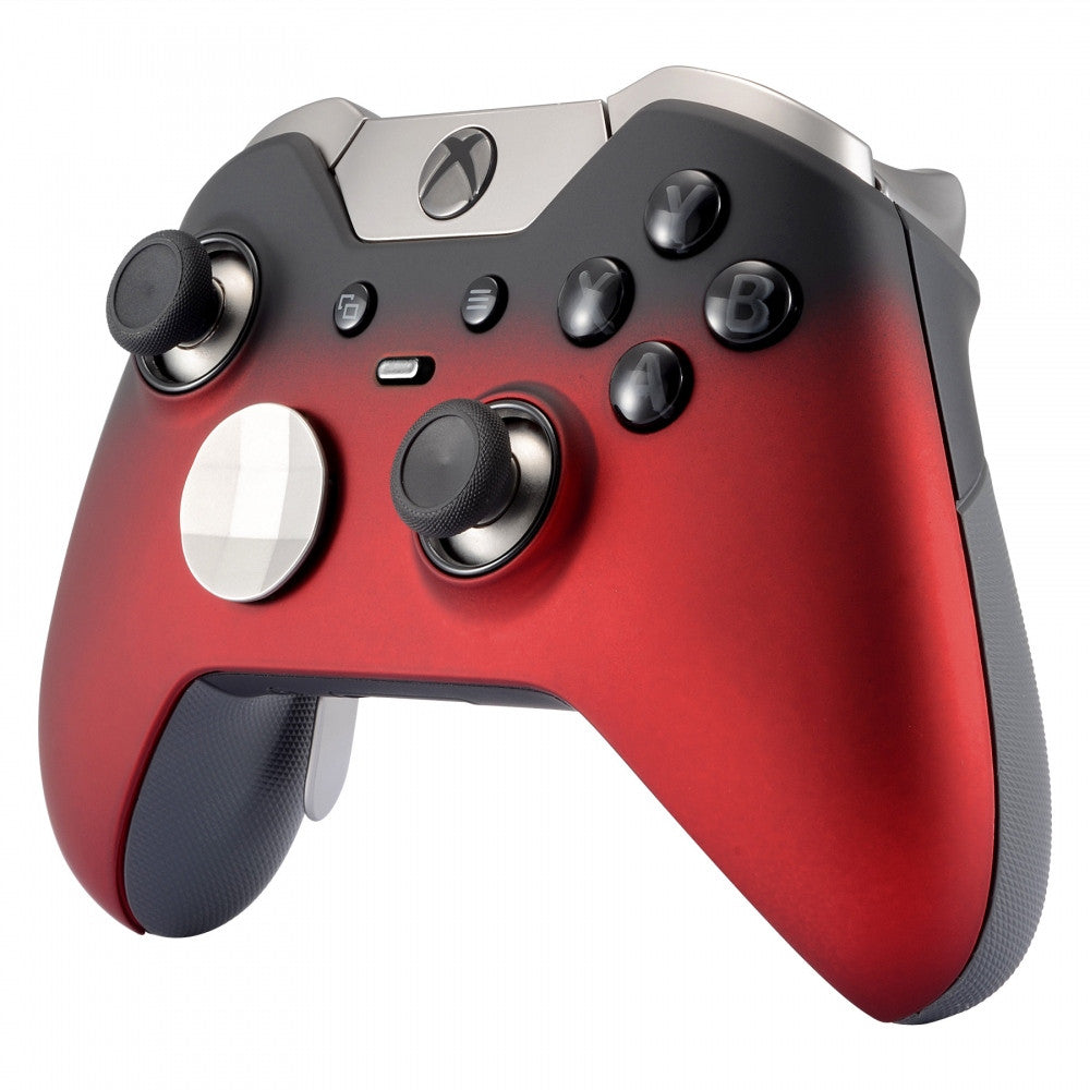 eXtremeRate Replacement Front Shell Rings for Xbox One Elite Controller Model 1698 - Shadow Red (XOEP004) | Durable Repair Parts for Enhanced Gaming Experience