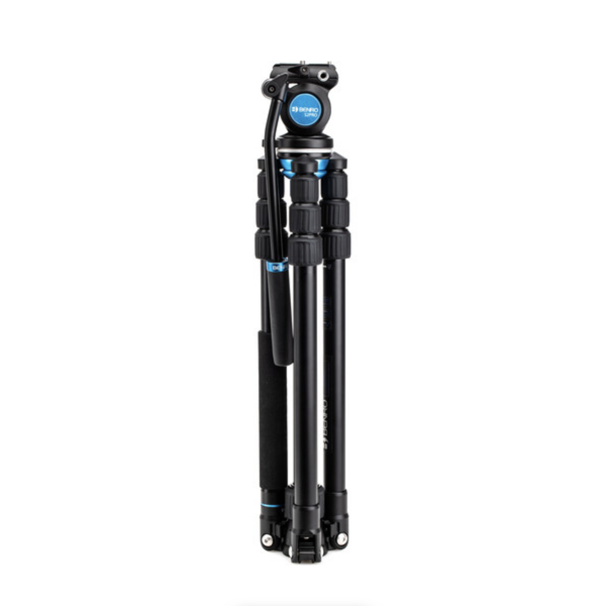 Benro Aero 2 PRO Aluminum Travel Video Tripod with Twist Locks - Lightweight Compact Tripod for DSLR Cameras | Perfect for Travel, Vlogging & Outdoor Photography