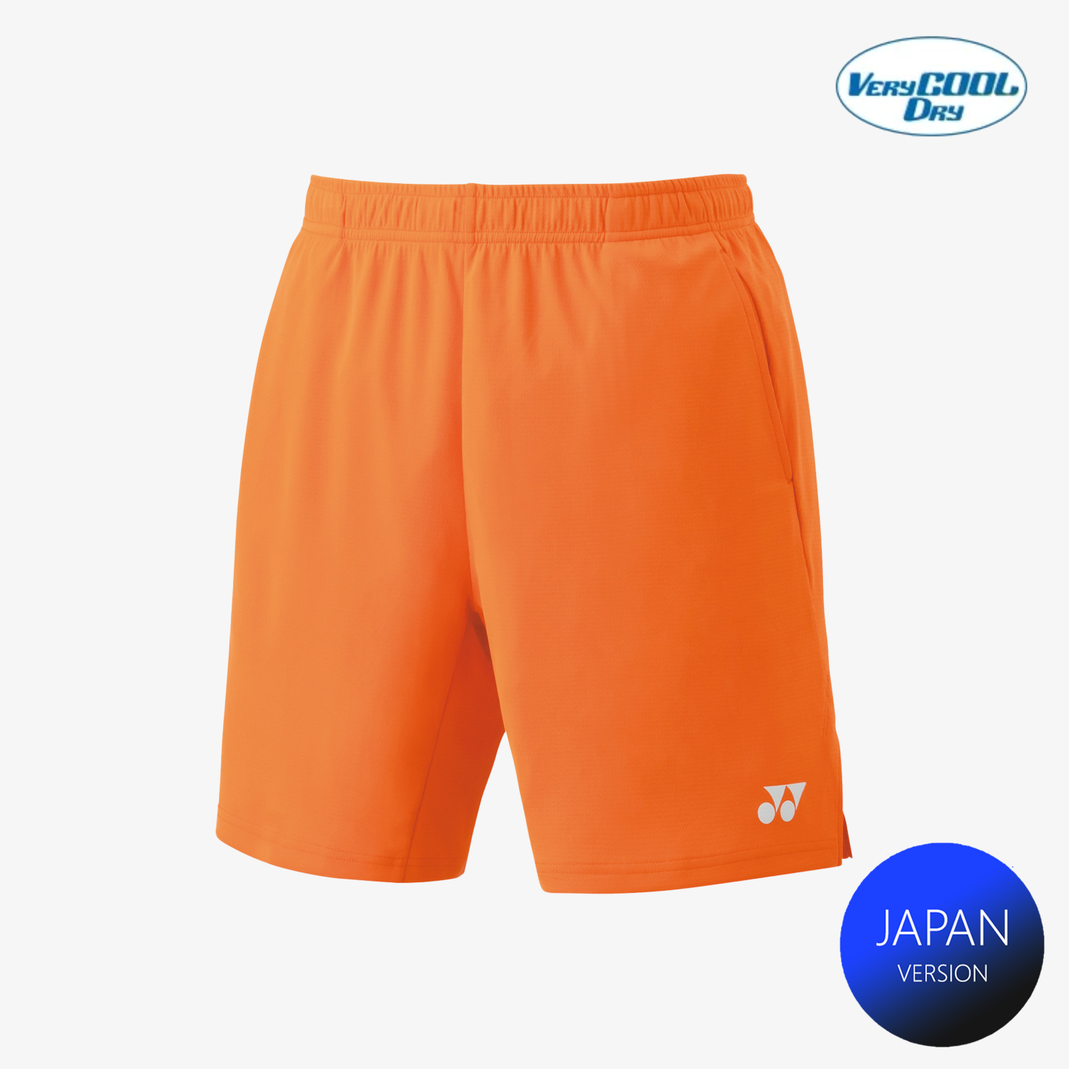 Yonex Men's Knitted Half Pants 15170 - Bright Orange | Comfortable Athletic Shorts for Tennis, Running & Casual Wear