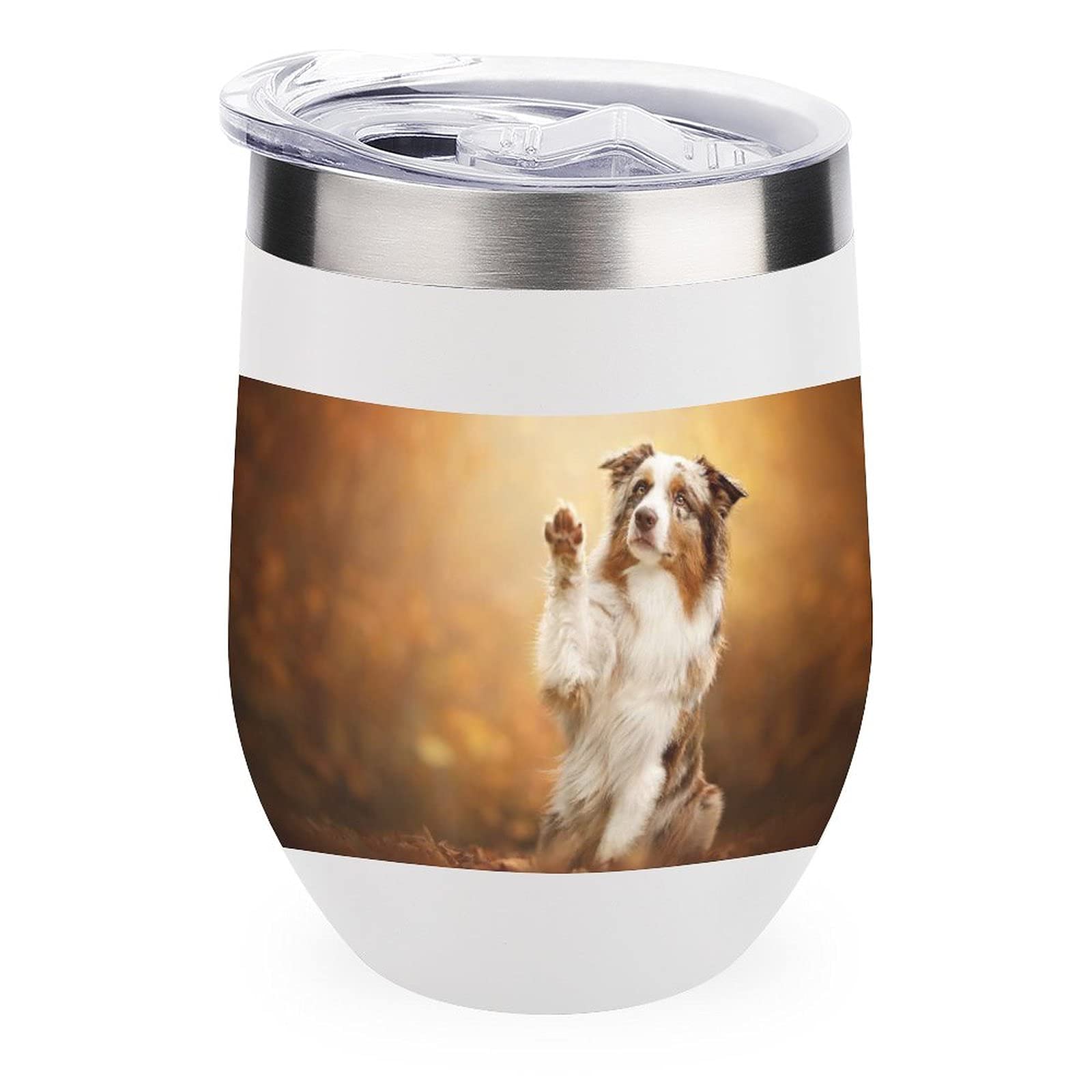 Vacuum Insulated Wine Tumbler - Stainless Steel Travel Cup for Coffee & Wine On-The-Go