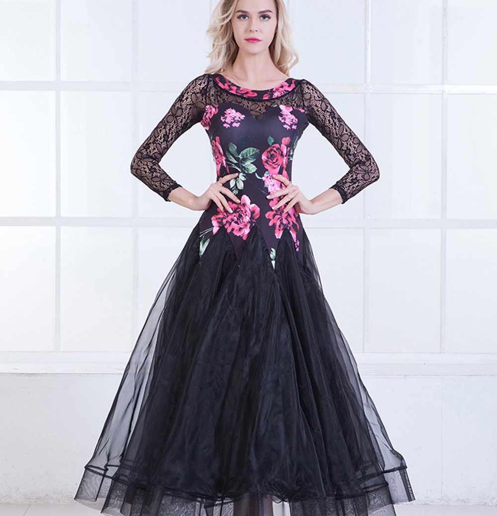 Elegant Women's Ballroom Dance Dresses for Waltz, Foxtrot & Competition - Professional Standard Performance Costumes - Perfect for Dance Shows, Competitions & Social Events