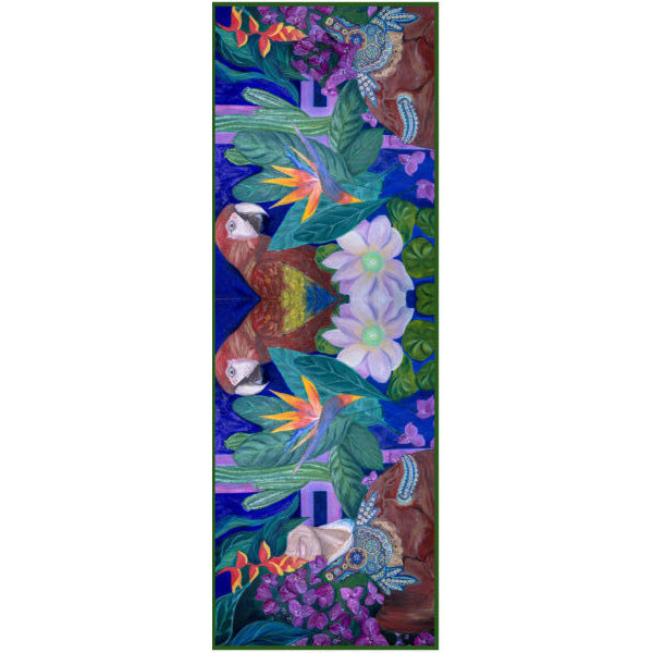 Elegant Mexico Long Silk Scarf - Soft & Lightweight Shawl for Women - Perfect for Travel, Parties & Formal Occasions