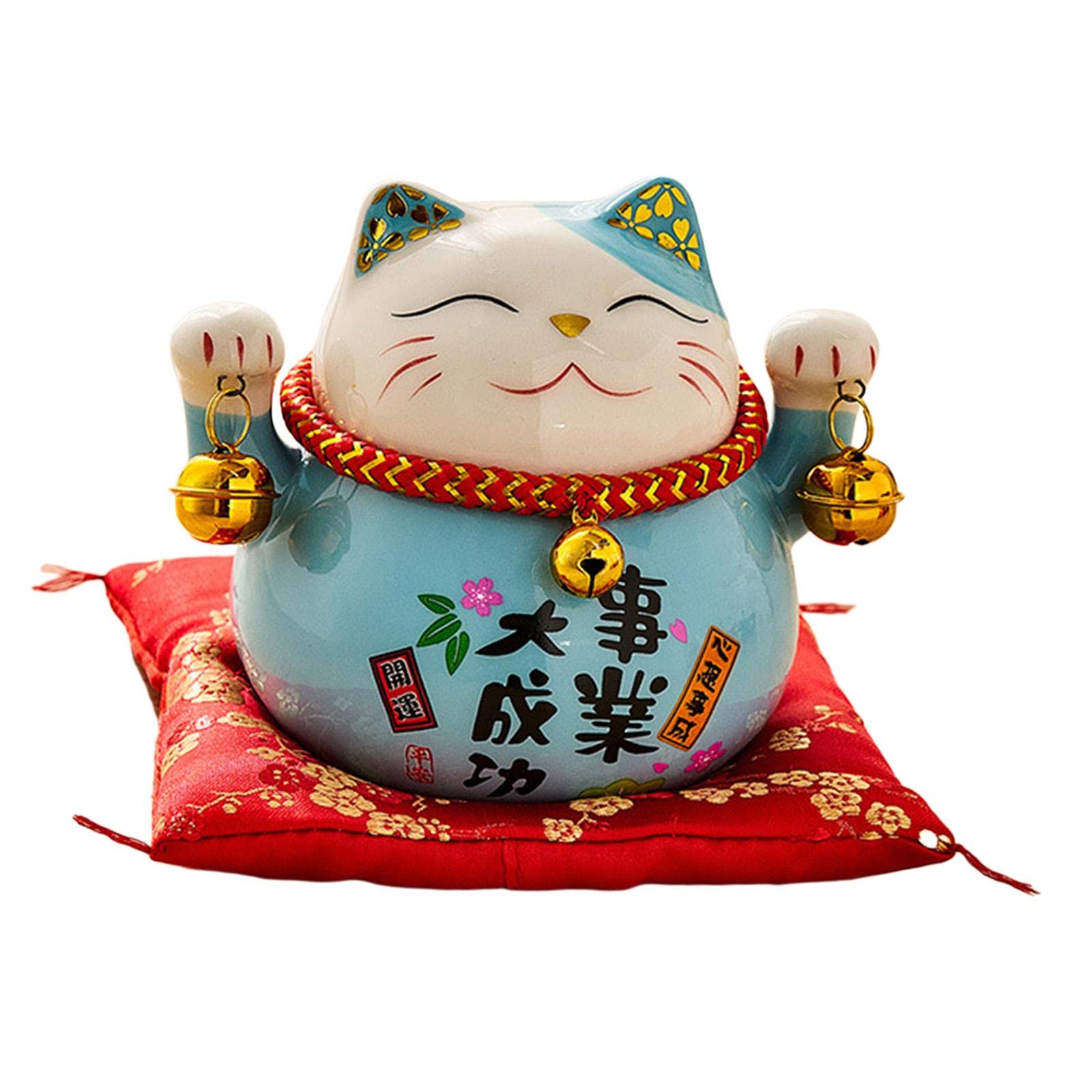 Baoblaze Large Gold Waving Lucky Fortune Cat - Chinese Feng Shui Good Luck Decoration for Home & Office | Welcomes Prosperity & Success | Perfect for Desk, Storefront & Gift Giving