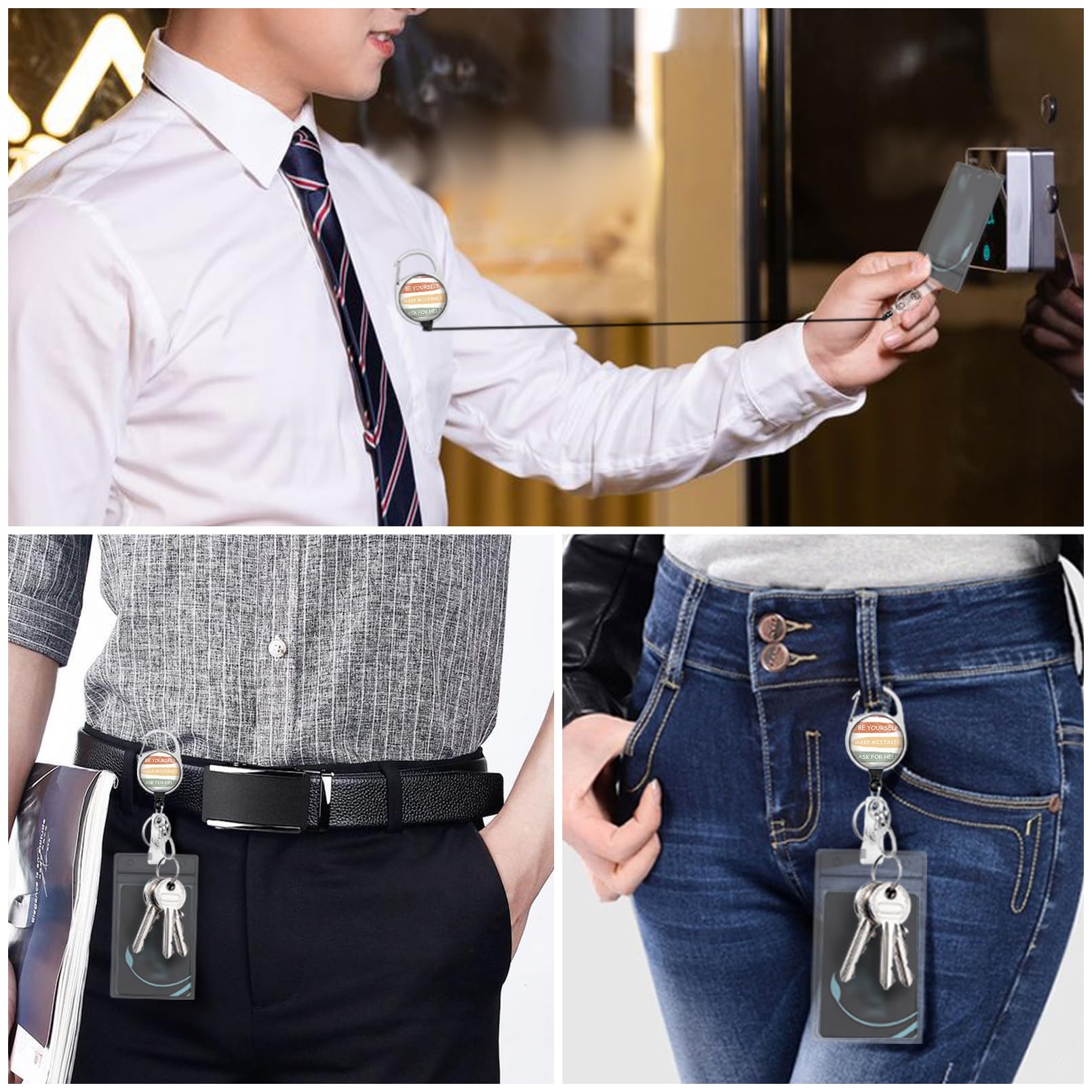 Inspirational Quote Lanyards for ID Badges - Teacher & Office Use