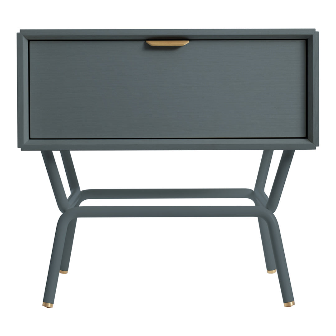 Modern Blu Dot Dang Nightstand - Minimalist Bedside Table with Storage Shelf | Perfect for Small Spaces, Bedrooms & Apartments