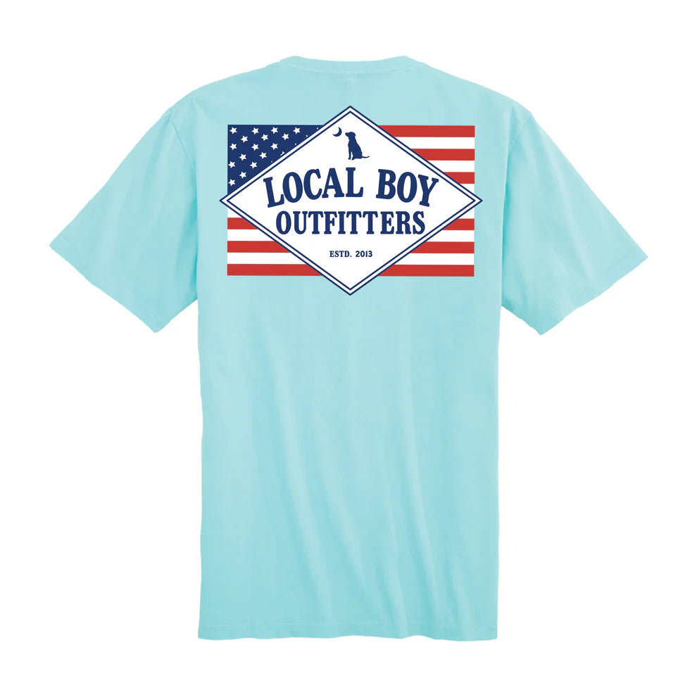 Local Boy Founders American Flag T-Shirt - Patriotic Casual Wear for Men & Women | Perfect for 4th of July, BBQ, and Outdoor Events