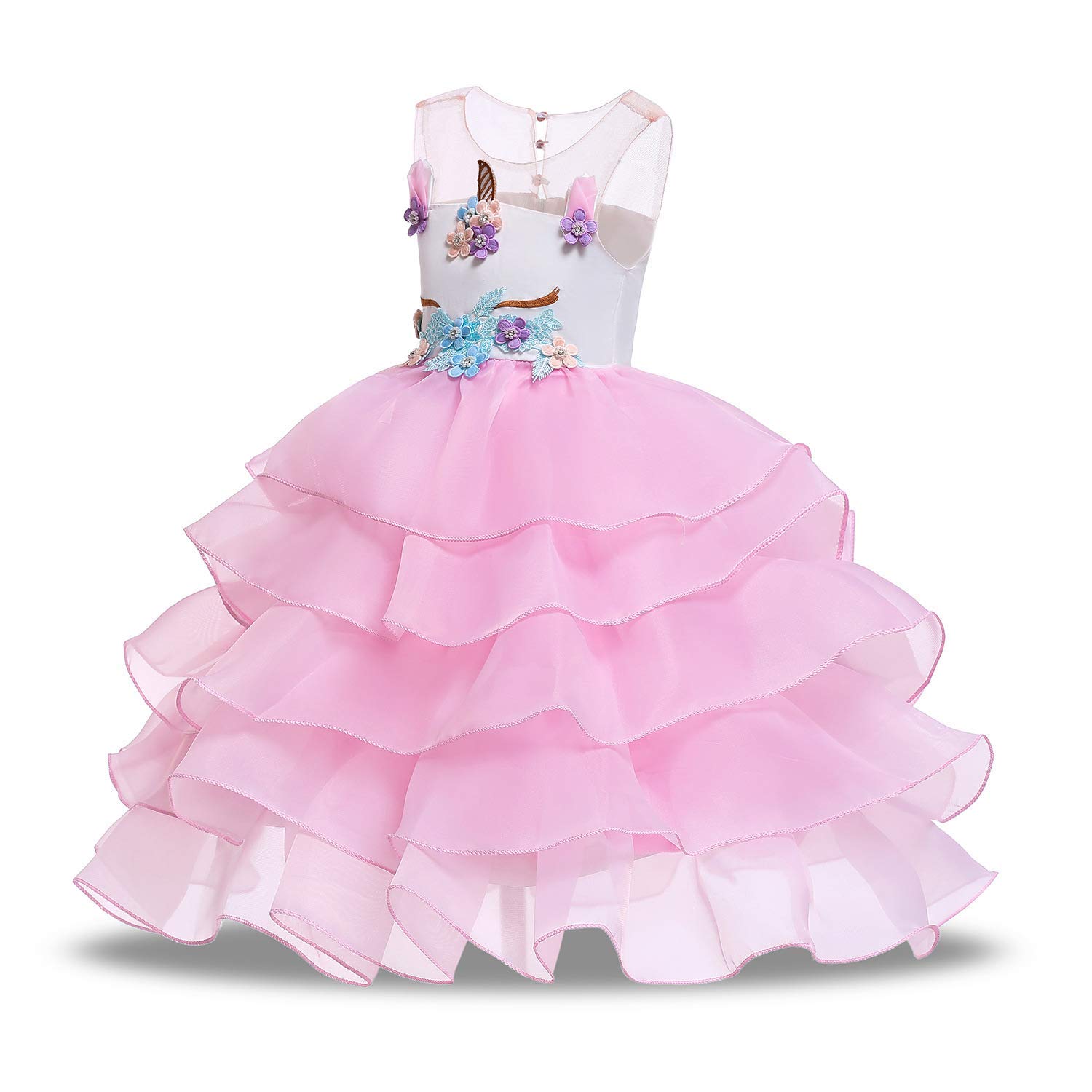 Unicorn Costume for Girls - Cute Princess Party Dress with Tutu Skirt for Pageants, Birthday & Special Occasions | Kids Fancy Ball Gown for Dress-Up Play & Photo Shoots