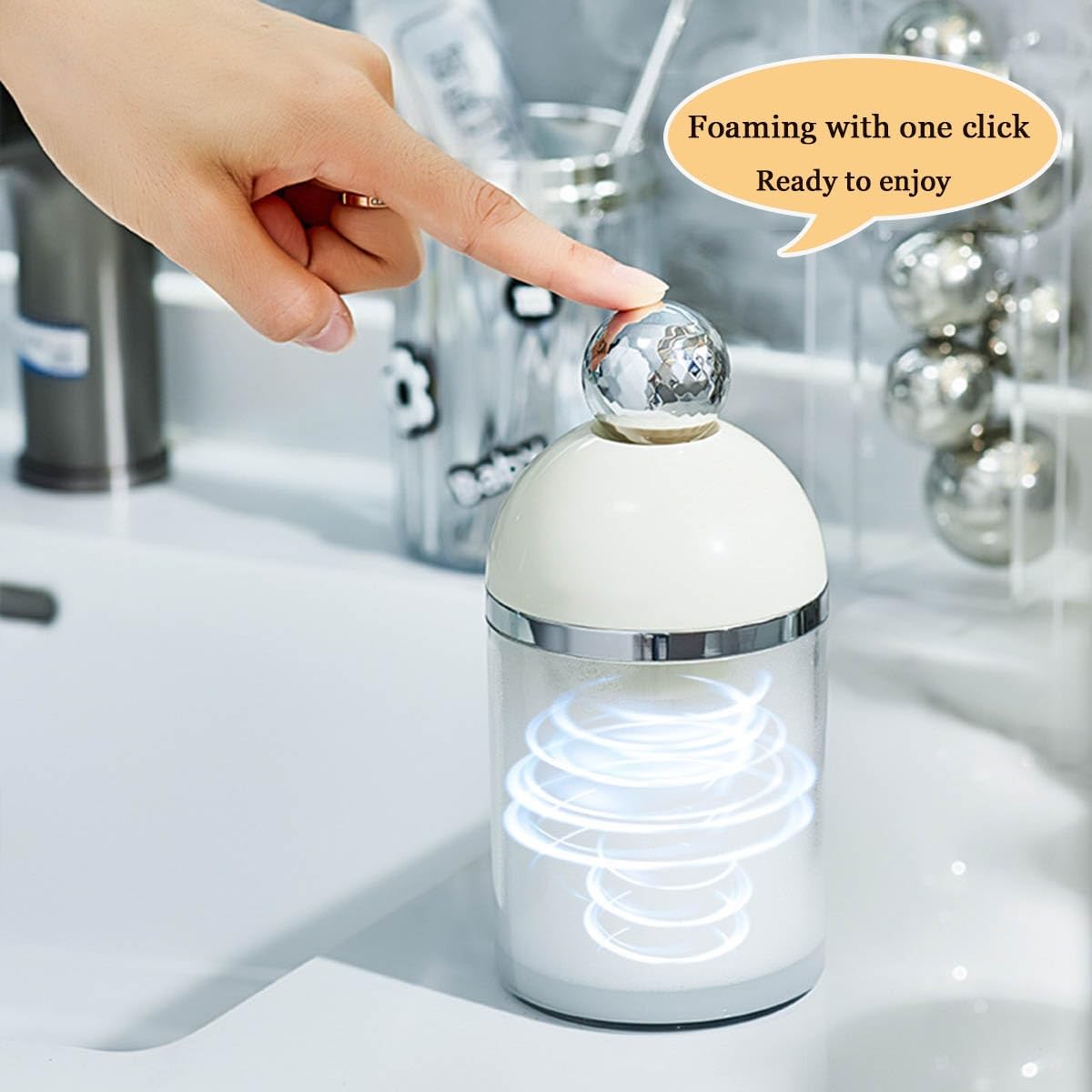 Automatic Electric Foam Maker for Face Cleansing - Black | Portable Skincare Tool for Deep Cleansing & Gentle Exfoliation | Perfect for Home Use, Travel & Daily Beauty Routine