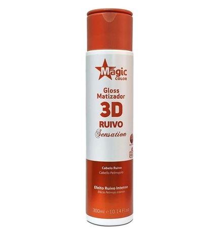 3D Red Hair Sensation Intense Tinting Gloss Pigment Mask 300ml - Magic Color Hair Dye for Vibrant Color & Shine | Perfect for Salon Treatments, DIY Hair Coloring & Bold Fashion Looks