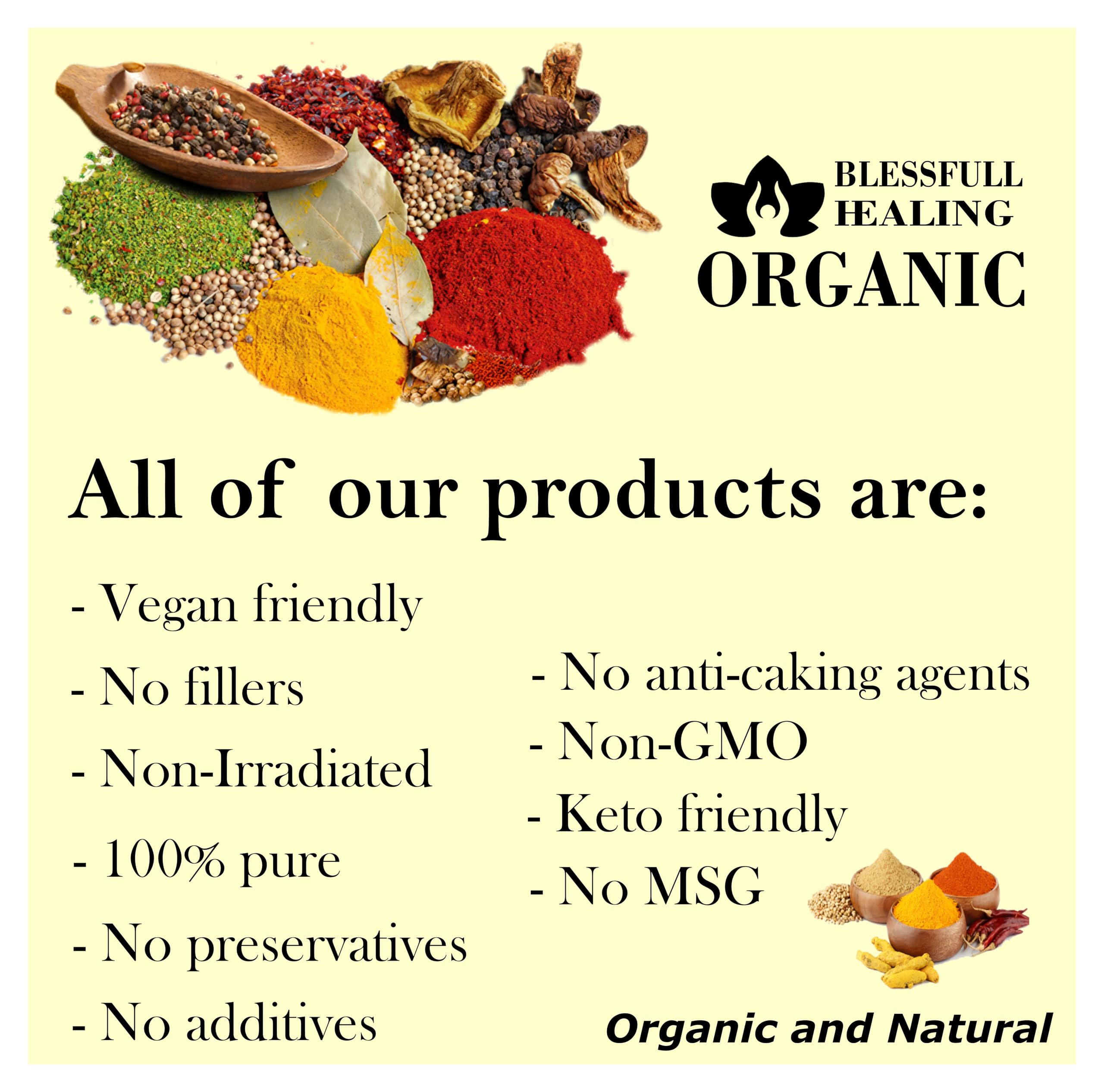 Organic Sumac Powder 200g - 100% Natural, Non-GMO, Gluten-Free Middle Eastern Spice for Cooking, Salads & Marinades - Blessfull Healing Brand