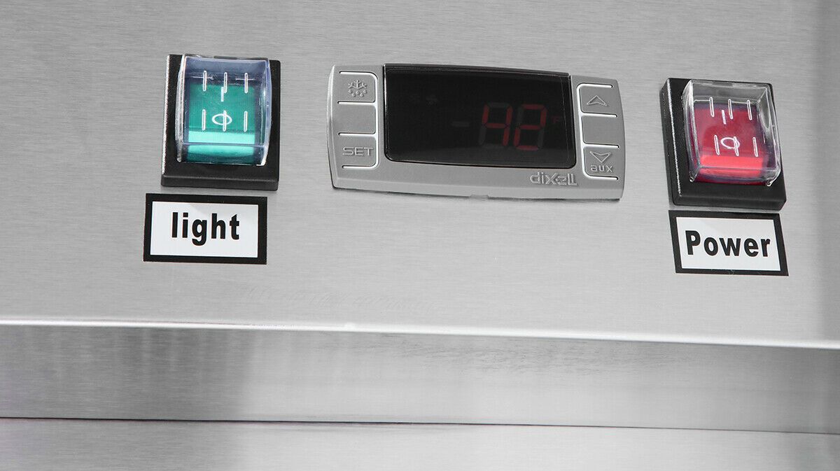 Atosa MCF8728GR Commercial 3 Glass Door Bottom Mount Freezer - Black | Energy Efficient Restaurant & Grocery Store Freezer for Ice Cream, Frozen Food Storage