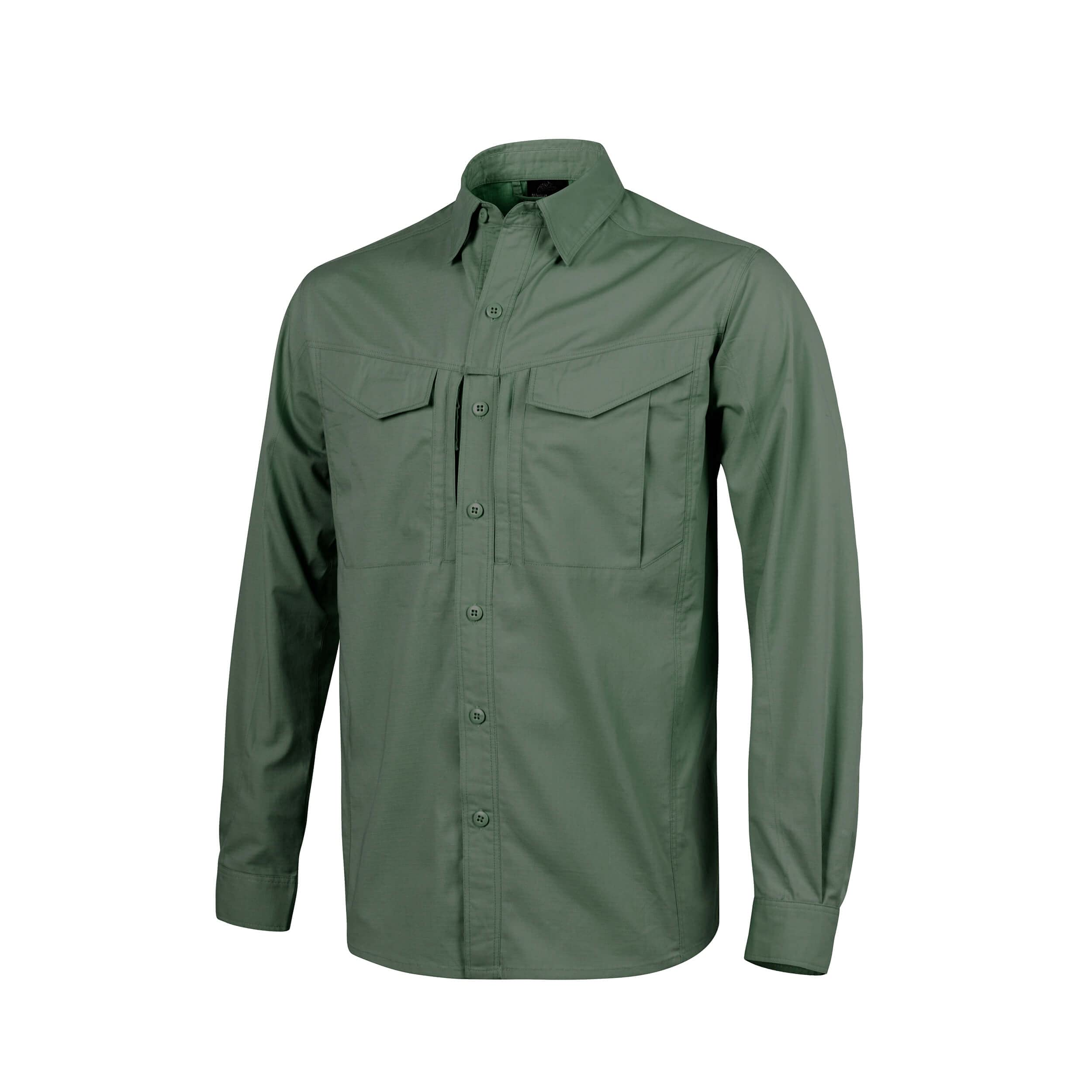 Helikon-Tex Men's Defender Mk2 Tactical Long Sleeve Shirt - Durable Outdoor Performance Shirt for Hiking, Camping & Military Use - Black