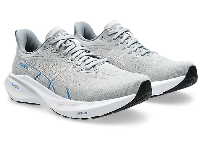 ASICS GT 2000 13 Women's Running Shoes - D Width - Piedmont Grey/White - Stability & Cushion for Road Running, Jogging & Gym Workouts