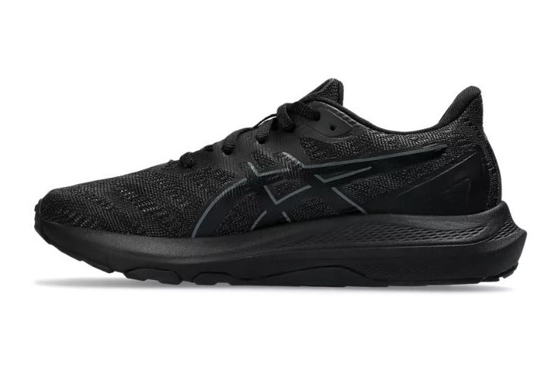 ASICS GT 2000 12 GS Kids Running Shoes - Black/Black | Lightweight Athletic Shoes for Boys & Girls | Perfect for School Sports, Daily Jogging & Outdoor Activities