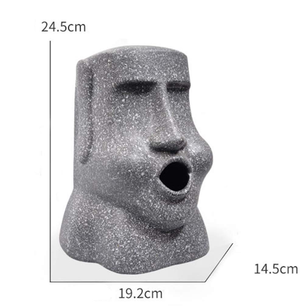 ABOOFAN Office Desk Organizer Set - 1pc Desktop Storage Box with Easter Island Statue Design for Paper Towels & Supplies | Perfect for Home Office, Workspace & Study Desk Organization