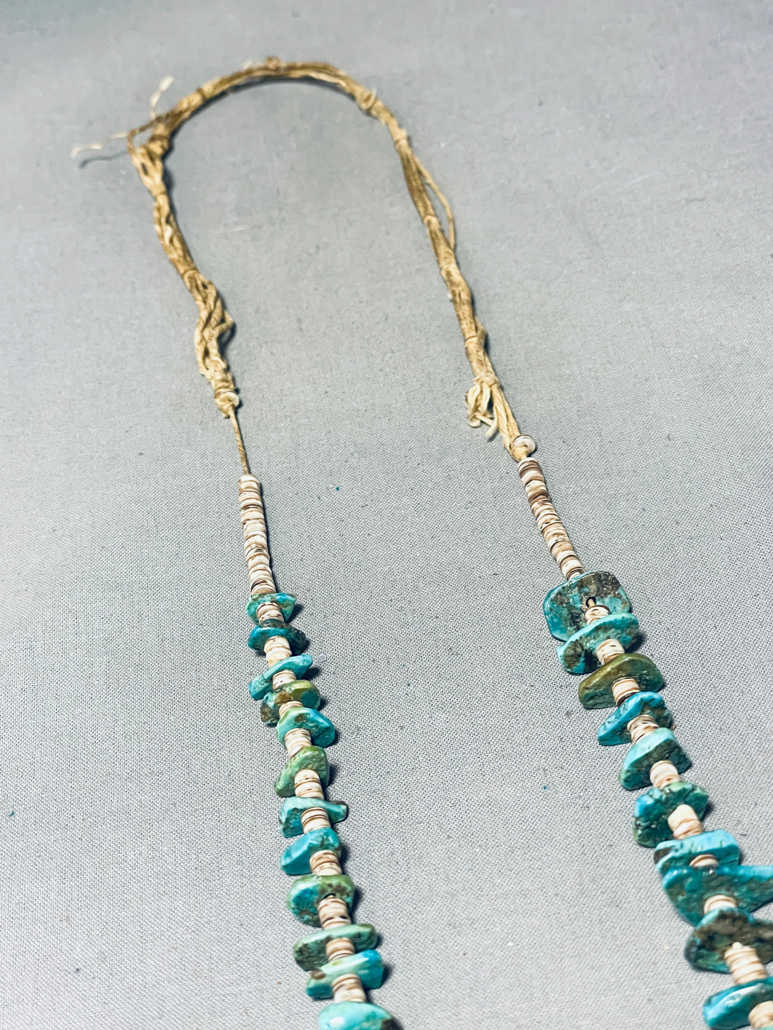 1950's Rare Vintage Native American Navajo Royston & Kingman Turquoise Necklace - Authentic Handmade Jewelry for Women, Boho Style, Southwest Fashion - Perfect for Weddings, Parties & Special Occasions