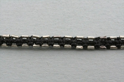Black Track Bead Bracelet for Women - Pure 925 Sterling Silver Adjustable Chain - Perfect for Casual Wear, Gifts & Everyday Fashion