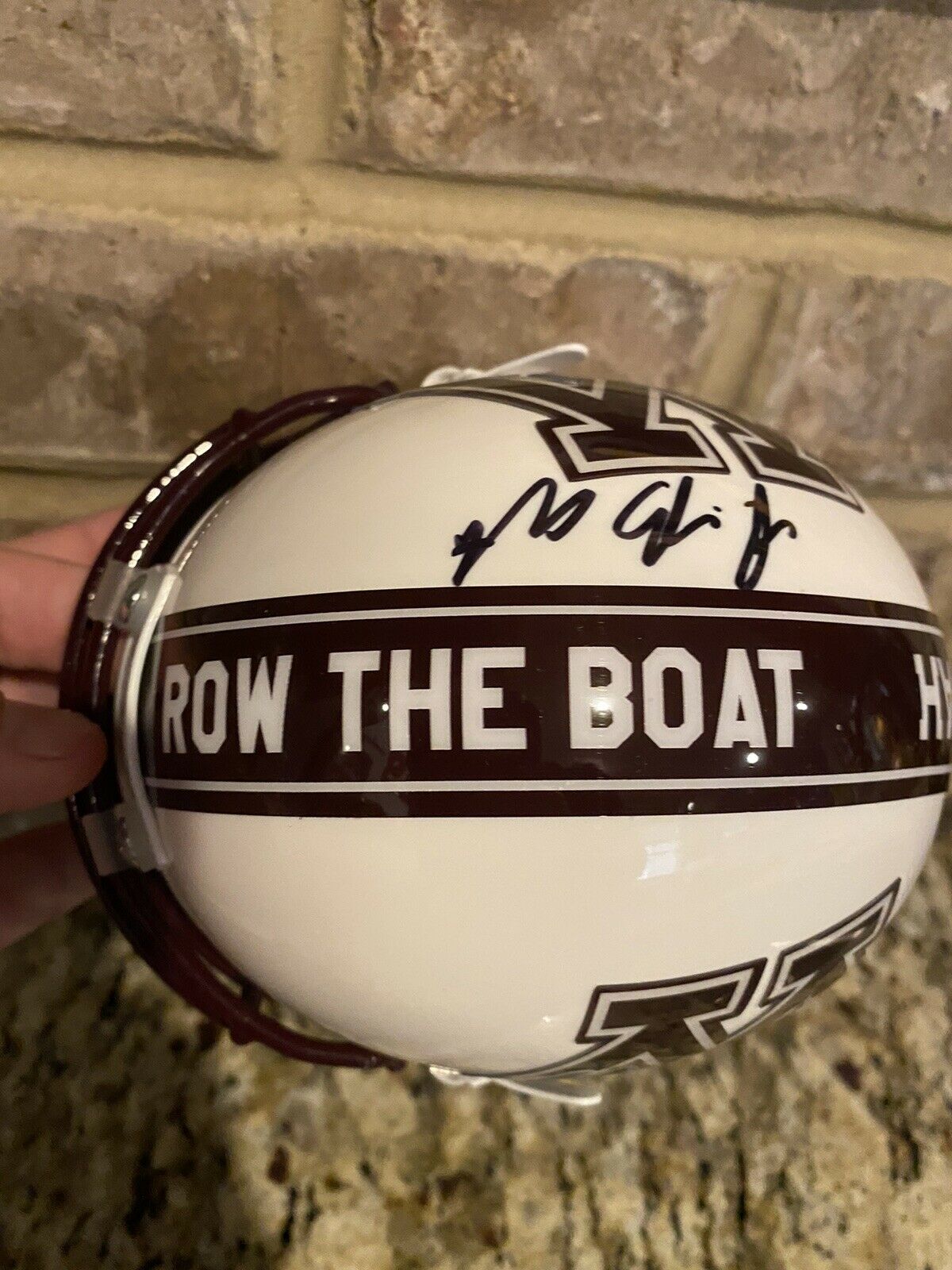 Rashod Bateman Autographed Minnesota Golden Gophers NCAA Mini Helmet - Signed Collectible Football Memorabilia for Fans & Sports Enthusiasts - Perfect for Display, Gifts, and Game Room Decor