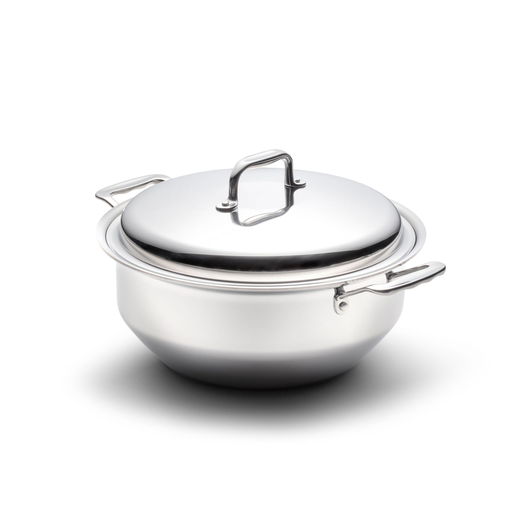 6 Quart Slow Cooker Stockpot - Stainless Steel Cooking Pot Without Base for Soups, Stews & Meal Prep - Perfect for Home Kitchens & Camping Trips