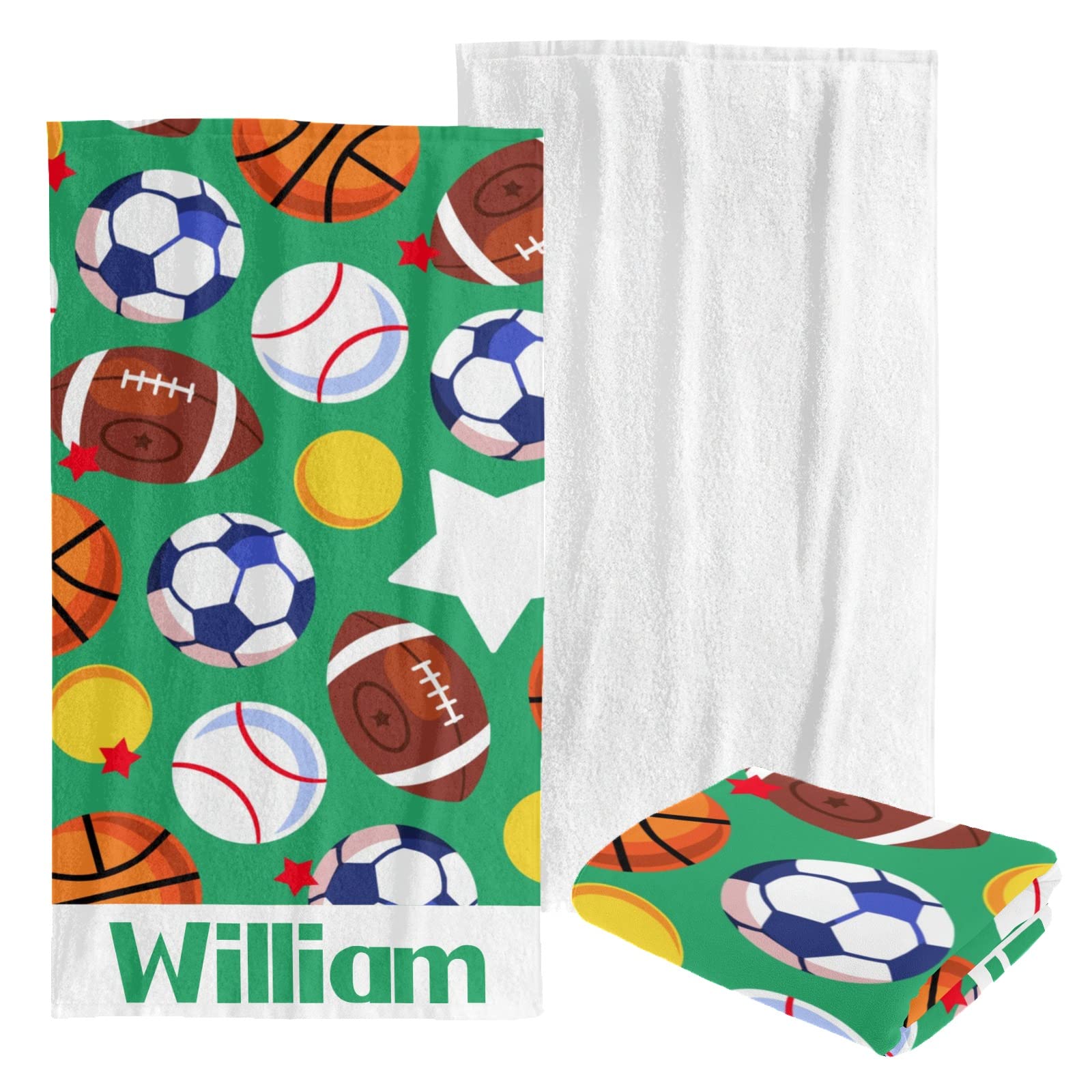 Custom Personalized Beach Towel - Soft Quick-Dry Bath Towel Blanket for Swimming, Pool, Gym & Travel - Fun Colorful Designs for Kids, Men, Women, Boys & Girls - Perfect for Beach Vacations, Summer Outings & Sports Activities