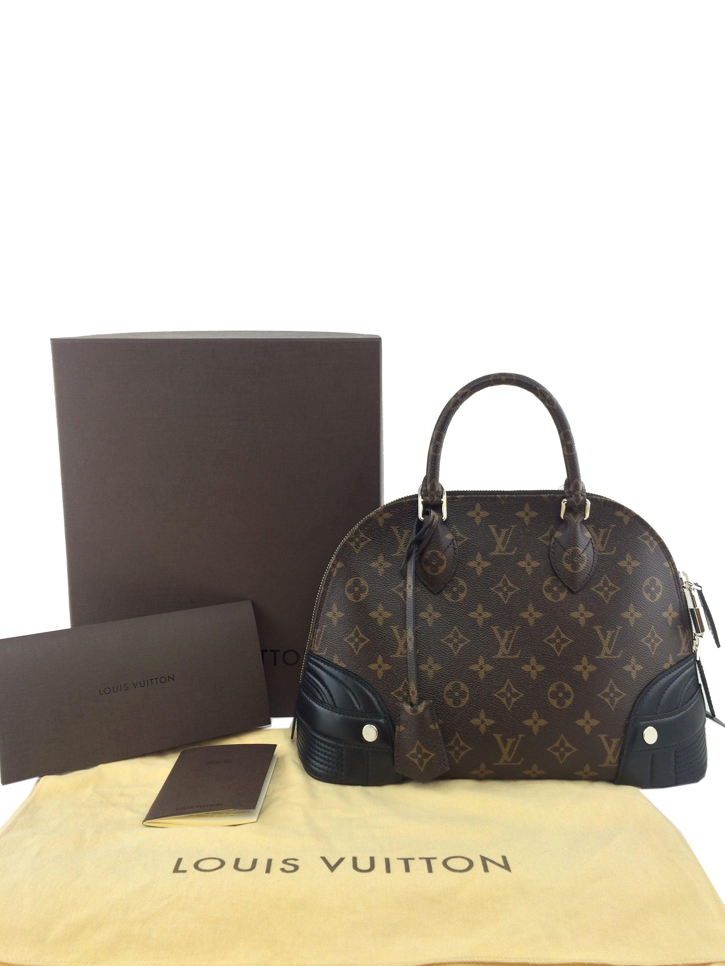 Authentic Louis Vuitton Limited Edition Shiny Monogram Canvas Alma PM Handbag - Luxury Designer Shoulder Bag for Women, Perfect for Parties, Date Nights & Special Occasions