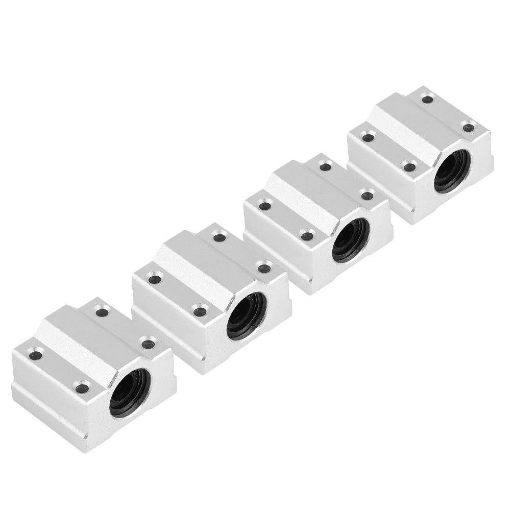 4PCS SCS8UU 8mm Linear Motion Ball Bearings - High Precision Slide Bushings & Sliding Blocks for 3D Printers, CNC Machines, Laser Cutters - Smooth Linear Rail Guide System Components