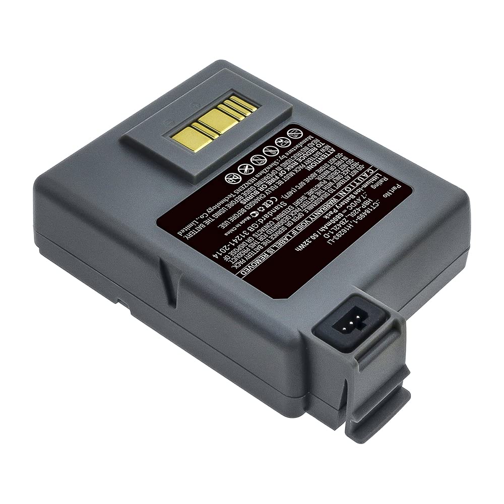 Synergy Digital Printer Battery - Compatible with Zebra CT18499-1 Printer Battery (Li-ion, 7.4V, 6800mAh) | Long-Lasting Replacement Battery for Zebra Printers | Perfect for Warehouse, Retail & Logistics Label Printing