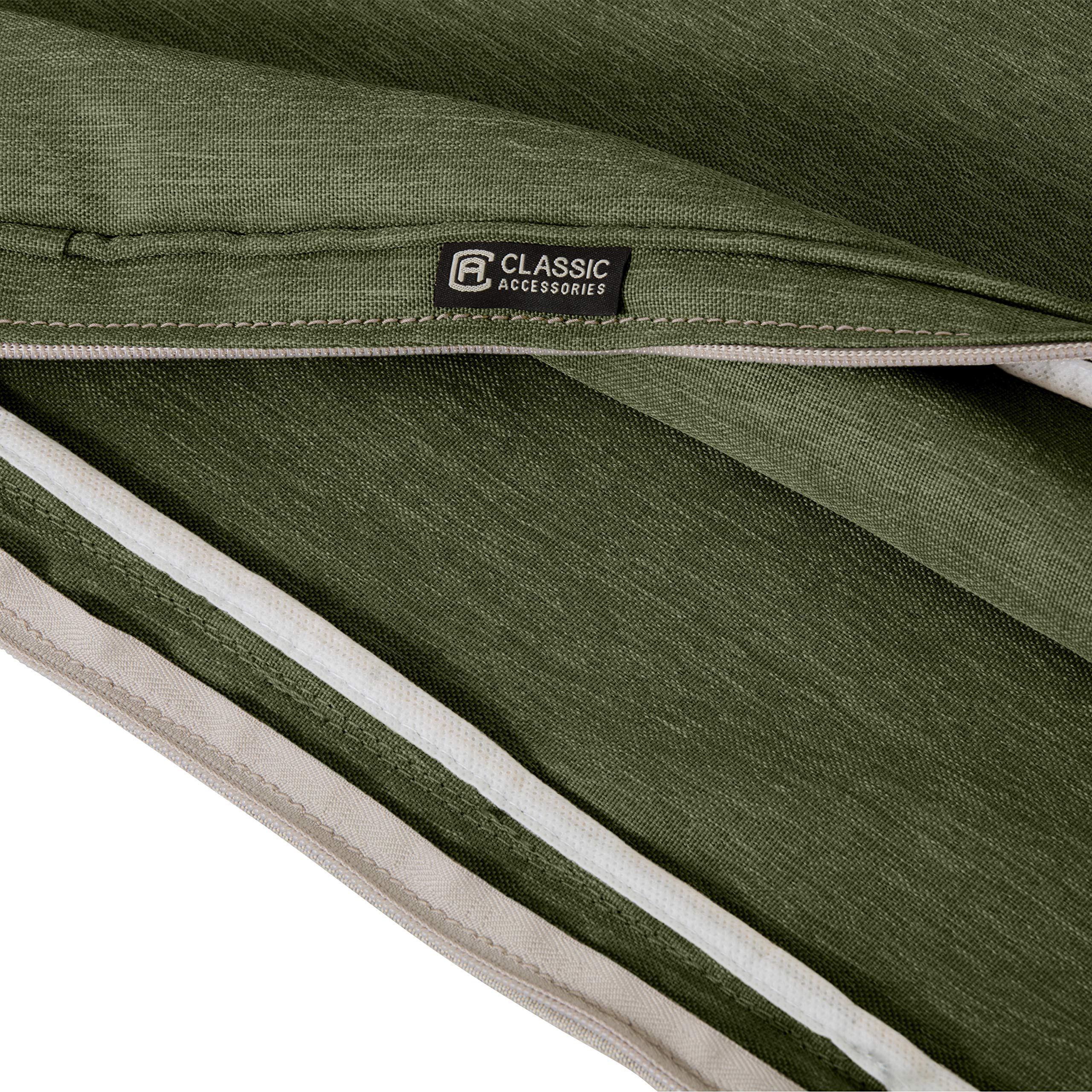 Classic Accessories Montlake FadeSafe Patio Lounge Chair Cushion Set - 25 x 47 Inch, Heather Fern - Perfect for Outdoor Furniture, Poolside Relaxation, and Garden Lounging