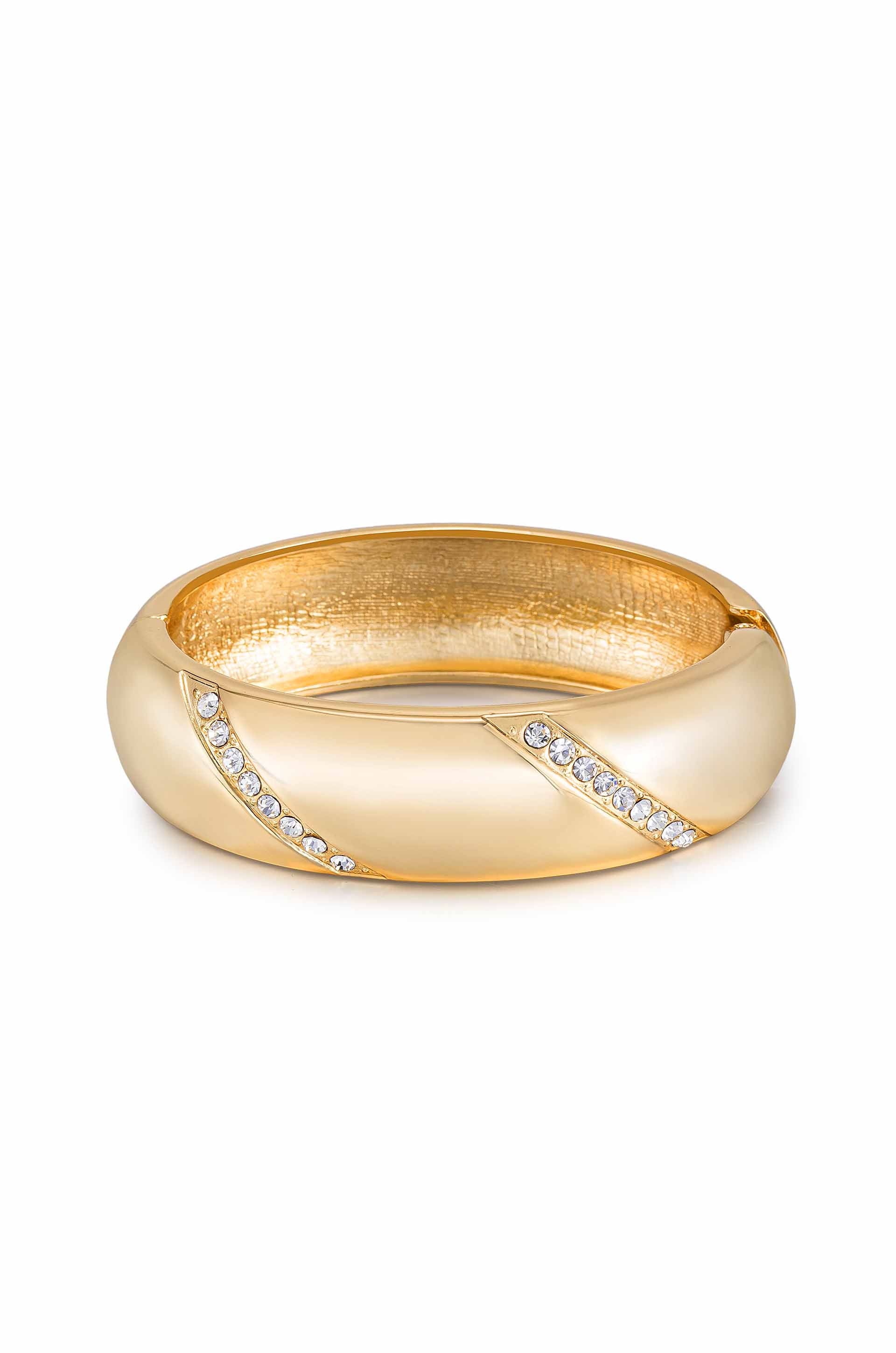 Elegant Crystal Dotted Bangle Bracelet for Women - Fashion Jewelry Gift for Party, Wedding & Everyday Wear