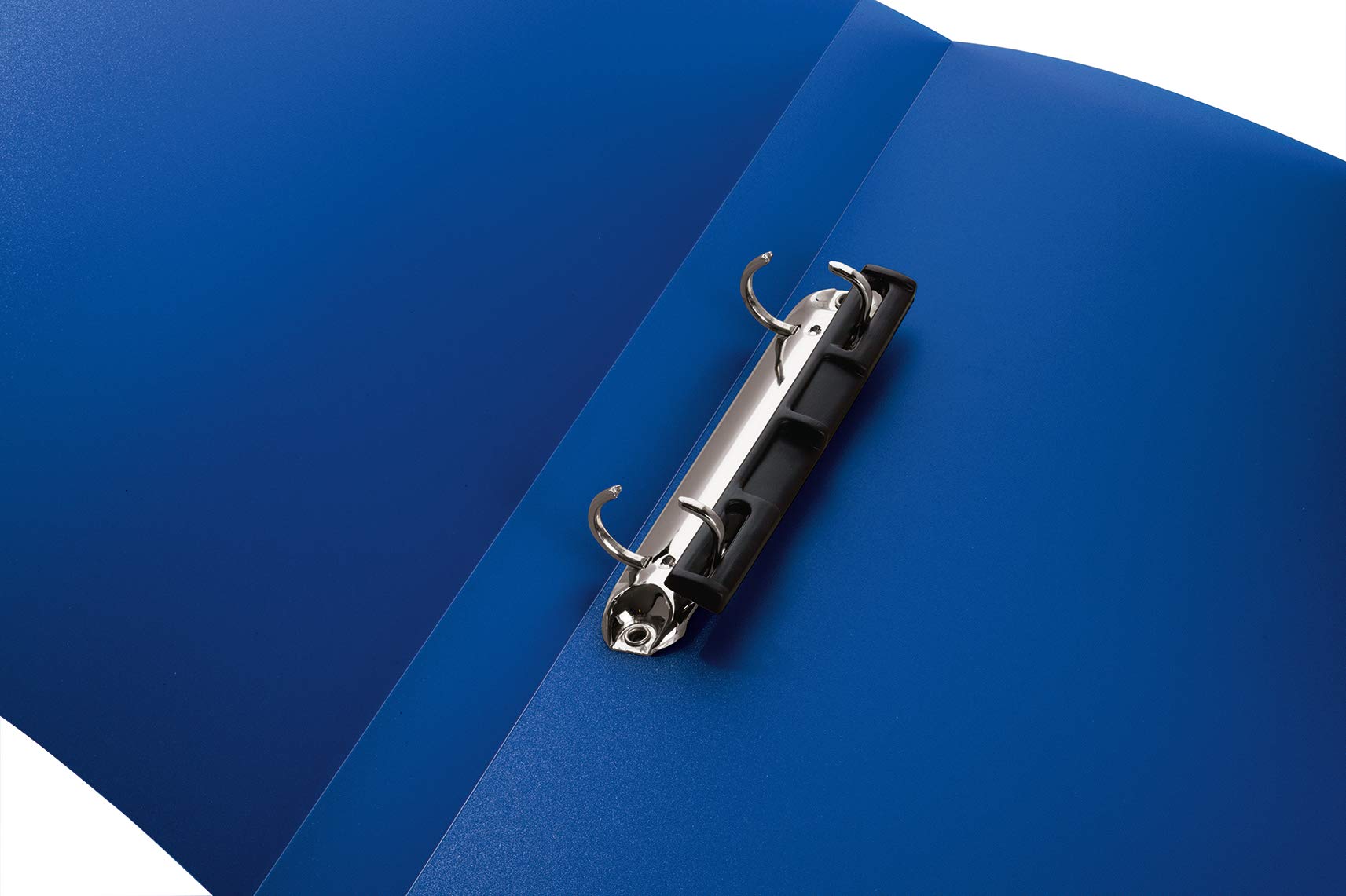Herma 19166 A4 Translucent Blue Ring Binders - 3-Pack Slim 2-Ring Plastic Folders (25mm Wide) for School, Office, Home & Organization - Durable Hold-Down Binders for Boys, Girls & Professionals