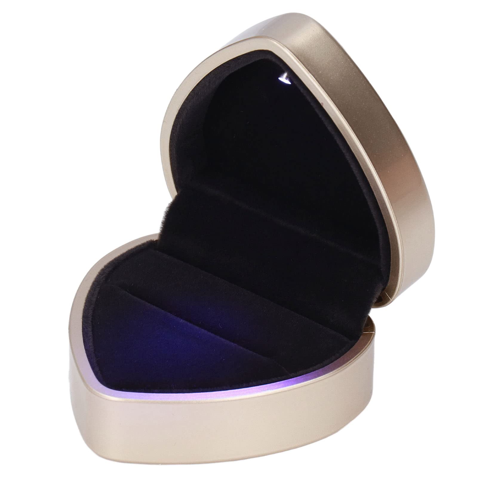 Shanrya LED Jewelry Display Box - Elegant LED Ring Box with Premium Texture for Engagement Rings, Wedding Bands & Gifts | Perfect for Jewelry Stores, Wedding Proposals & Luxury Gift Presentation