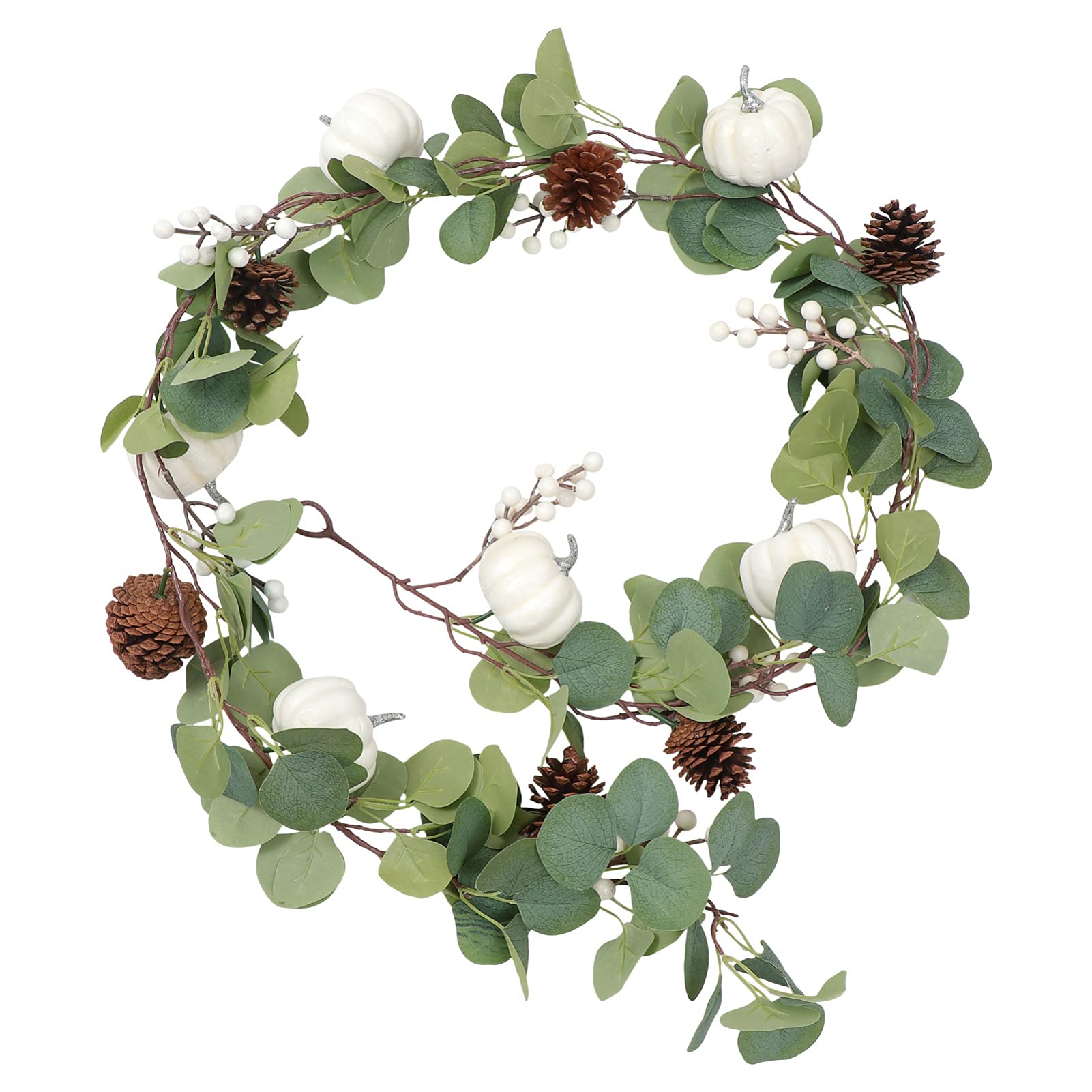 EXCEART 12-Piece Artificial Rattan Vine Garland Set - Fake Autumn Greenery Decor for Home, DIY, Christmas & Halloween - Hanging Pendant, Wall & Table Decorations - Plastic Rattan Leaves for Indoor/Outdoor Use