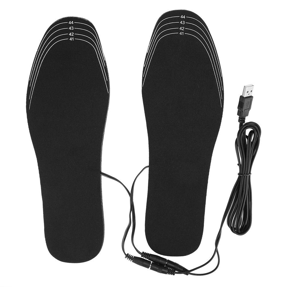 USB Rechargeable Heated Insoles for Men & Women - Electric Warming Shoe Inserts, Waterproof & Washable (Sizes 35-40 & 41-45) - Perfect for Winter Hiking, Skiing, and Outdoor Work in Cold Weather