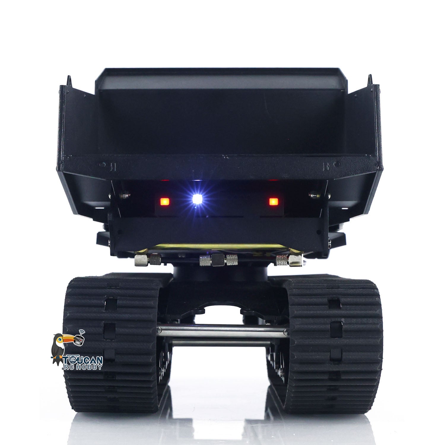 1/14 Scale Metal RC Hydraulic Crawler Dump Truck - T14R Radio Controlled Construction Vehicle with Tracked Tipper, RTR, Light & Sound Effects - Perfect for Construction Site Play, STEM Learning, and RC Hobby Enthusiasts