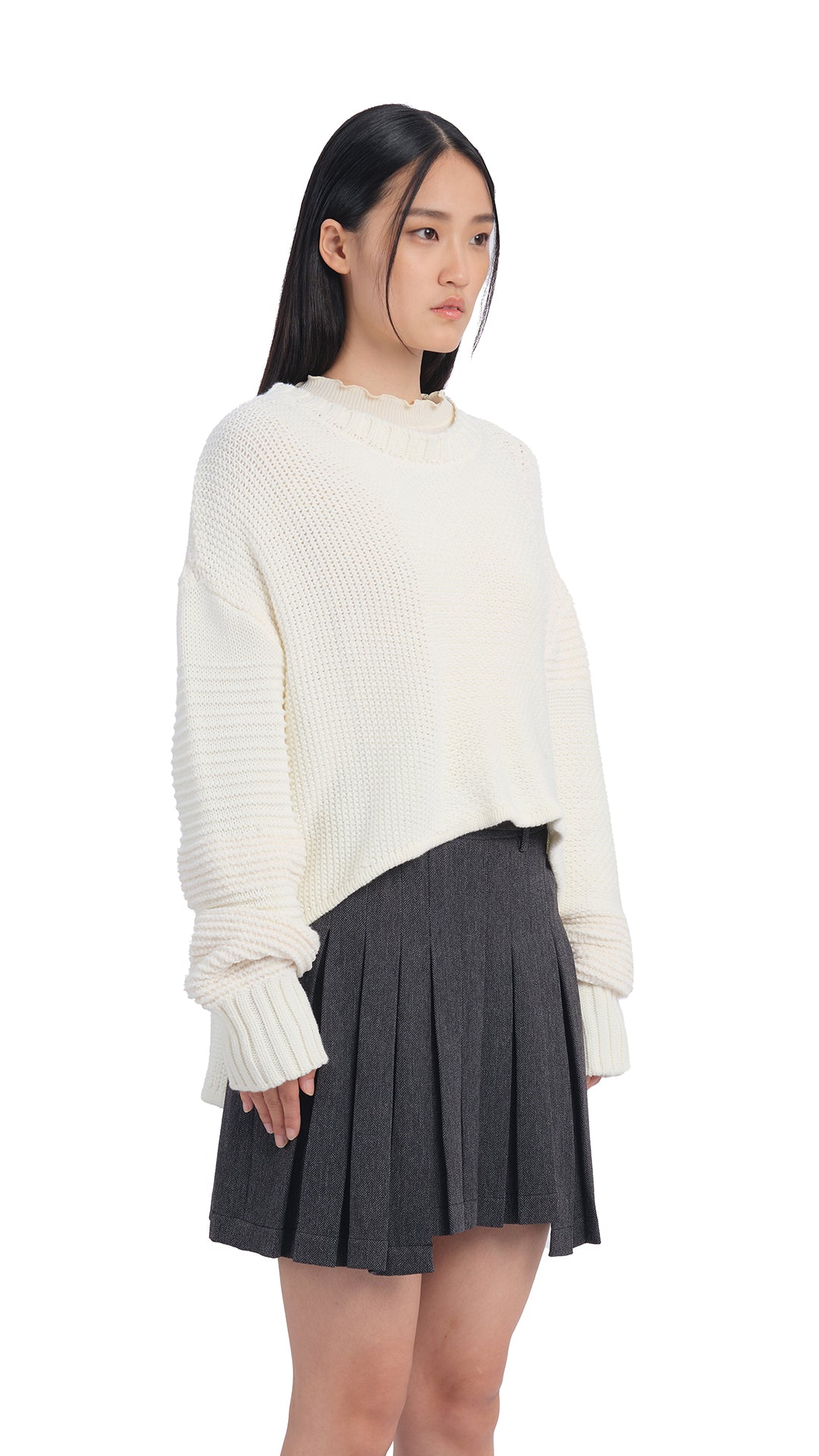 Stylish Patchwork Sweater for Women | Trendy Knit Pullover | Cozy Winter Fashion | Perfect for Casual Outings & Holiday Gatherings