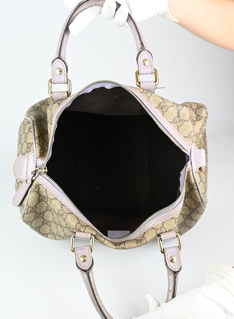 Gucci GG Monogram Bauletto Shoulder Bag in Beige - Luxury Crossbody Purse for Women, Perfect for Work, Travel & Evening Events